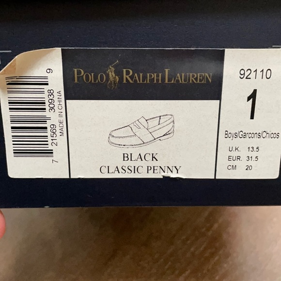 Polo Ralph Lauren black loafers like new with box - Picture 2 of 7